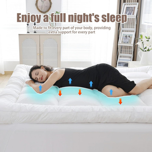 Coprimaterasso Trapuntato Protettivo <span class=keywords><strong>in</strong></span> Cotone, Topper per Materasso <span class=keywords><strong>in</strong></span> <span class=keywords><strong>Memory</strong></span> Foam Rinfrescante, Topper Personalizzato - Product Image 6