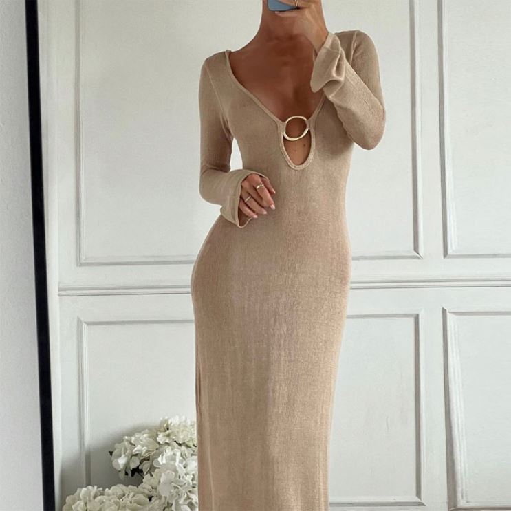 Shop Our Crochet Knit Summer Maxi Dress - Plus Size Two Piece Set