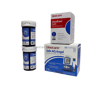 Bandelettes de <span class=keywords><strong>test</strong></span> de glycémie Sinocare en gros Safe AQ Angel - Product Image 4