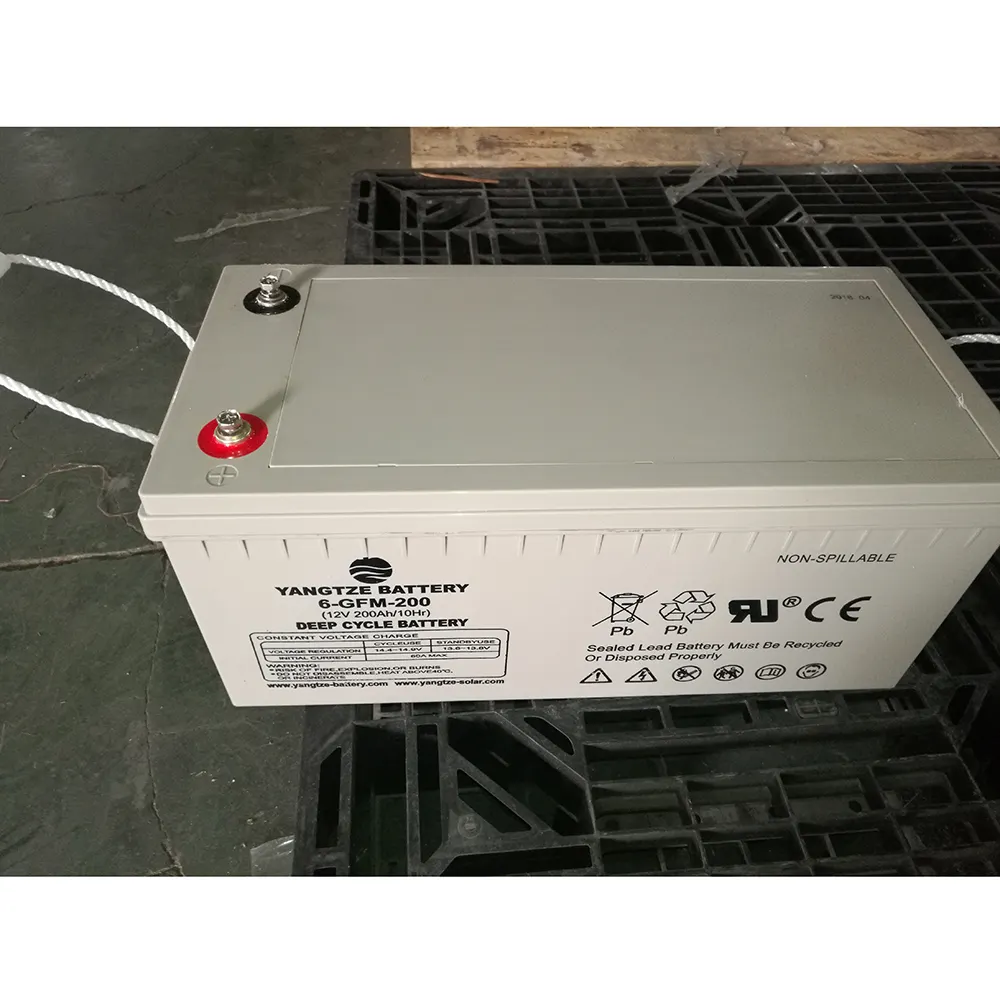 ระบบพลังงานแสงอาทิตย์แยงซีแบตเตอรี่เก็บพลังงาน24V 400ah กับ4*12V 200ah