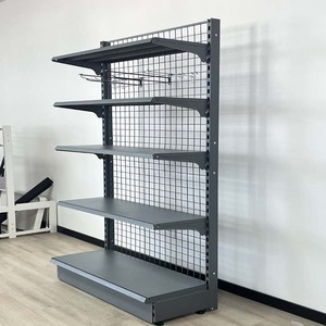 Xingye siêu thị kệ đôi bên trắng hàng tạp hóa cửa hàng tiện lợi lưới hiển thị giá dây Gondola kệ - Product Image 4