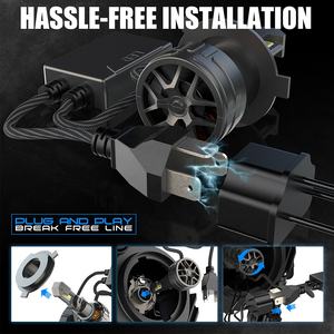 Nuevo Hot Super Bright 15000Lm 150W LED Car Light H4 Luces LED H4 Focos Kit Auto Accesorios H4 Led Headlight - Product Image 2