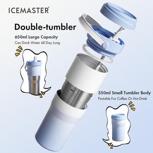 IceMaster Miracle Tumbler 650ml Logotipo personalizado Imprimir Reutilizable Ecológico Material DE SEGURIDAD Botella de agua Frasco de vacío - Product Image 3