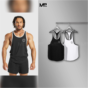 Camiseta sin mangas de cuello redondo para hombre de Moq bajo, ropa de gimnasio, ropa de calle, logotipo personalizado, proveedor de Vietnam, fabricante, muestra gratis - Product Image 5