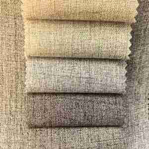 Tessuto Sottile 100GSM in Poliestere Effetto Lino, Tessuto per <span class=keywords><strong>Tappezzeria</strong></span> Finto Lino in 18 Colori Personalizzabili per Divani, Cuscini e Giocattoli di Peluche - Product Image 2