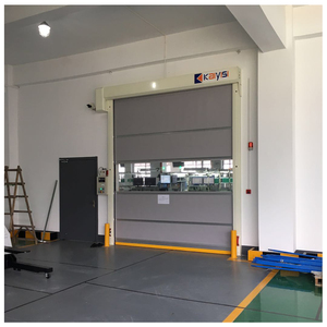 Porte rapide enroulable en tissu 2025 <span class=keywords><strong>PVC</strong></span>, porte à enroulement rapide <span class=keywords><strong>avec</strong></span> fenêtre transparente, coupe-vent, faible bruit, fournisseur de portes - Product Image 3