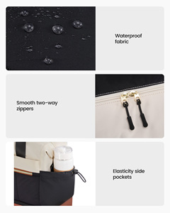 LOVEVOOK, <span class=keywords><strong>bolsa</strong></span> de lona de viaje de Weekender a la moda, <span class=keywords><strong>bolsa</strong></span> de clínica impermeable con cremallera ligera, <span class=keywords><strong>bolsa</strong></span> de Gimnasio Deportivo con compartimento para zapatos - Product Image 6