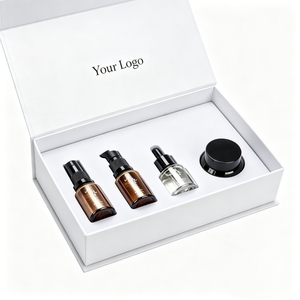 Caja de cartón corrugado magnética rígida personalizada para cosméticos con estampado en lámina dorada y forro de esponja para el embalaje de viales de aceites esenciales - Product Image 5