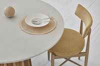 Table de salle à manger en bois, meuble nordique en bois de pin recyclé