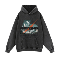 Hoodie Batik Oversize Prêt à l'emploi, Coupe Courte, Imprimé Graphique, Grammage Lourd 420GSM, Expédition Rapide, Faible MOQ, Unisexe, Pull Automne, Vente en Gros