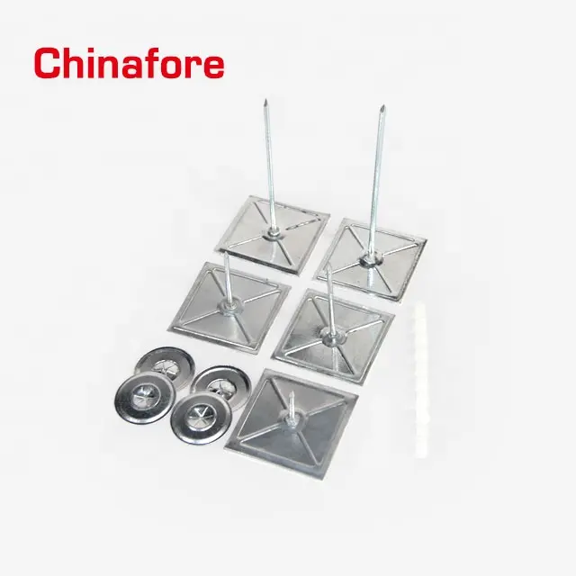 Wholesale Galvanized self-adhesive pins SAP insulation pin with washer for ventilation system