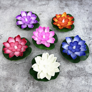<b>LED</b> Floating Lotus Flower <b>Light</b>, Waterproof Colorful Sensor Night Lamp for Pool Pond Decoration & Festival Wish Lantern Holiday - Product Image 6