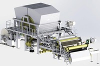 Máquina Automática para Papel Higiénico con Bomba de Pulpa Accionada por Motor Controlada por PLC de Alta Velocidad, Bajo Consumo de Energía, 5-60 TPD