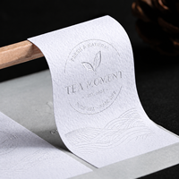 Étiquettes autocollantes de luxe personnalisées avec logo 3D en relief pour boîtes cadeaux et enveloppes, idéales pour les entreprises