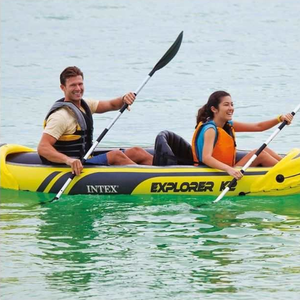 Bote Inflable Deportivo de PVC, Canoa Ecológica con Capacidad para 2 Personas, para Lagos y Ríos, Kayak Inflable - Product Image 5
