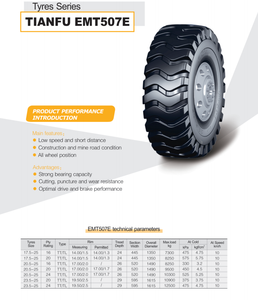 PNEUS DE CHARGEUR <span class=keywords><strong>TIANFU</strong></span> EMT501 EMT507 24PR 23.5-25 26.5-25 FABRIQUÉS EN CHINE - Product Image 3