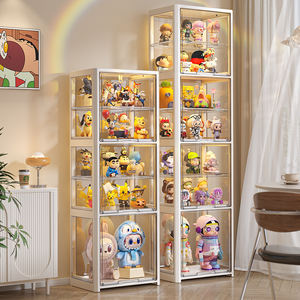 Multifunktionaler Rechteckiger Kunststoff-Bodenschrank mit Großer Kapazität für Blind Box Charaktere und Puppen-Aufbewahrung - Product Image 4