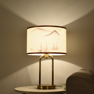 Nuevo estilo chino Solar eléctrico Metal granja dormitorio lámpara de Noche Azul Rosa Hotel hogar lámparas decorativas - Product Image 3