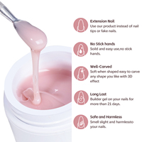 ZRKGEL 4IN1 Construction Gel UV Vente Chaude 15ml Pas De Chaleur Dur Extension Constructeur Renforceur 6 Couleurs Biab Gel Builder