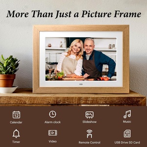 8 Inch Digital Picture Frame with Remote Control, 1280 * 800 IPS Full View Ultra Clear Screen with Removable Wooden Frame - Product Image 5