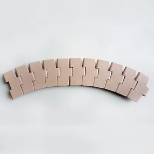 Bảng Top chuỗi đá đen chuỗi 880325 880450 nhựa POM chuyển đường cong băng tải Màu Cà Phê chai Side flexing chuỗi - Product Image 3