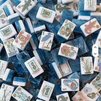 Jeu de tuiles de mahjong américain pour 4 joueurs - Design moderne en acrylique automatique de luxe
