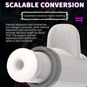 Многофункциональный электрический мастурбатор-стимулятор для мужчин с прямой поставкой от производителя, с функцией всасывания, телескопический, с зарядкой, с креплением для ношения - Product Image 3