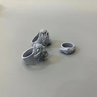 Service d'impression 3D SLA personnalisé-Prototypage rapide de bague de bijoux, modèle de cire