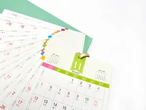 2024 Nuevo estilo Calendario de tamaño personalizado Impresión Calendario de escritorio para colorear completo