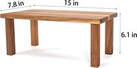 Étagère de bureau en bois d'acacia pour la maison, le bureau, la table basse, présentoir de comptoir pour le stockage des pots