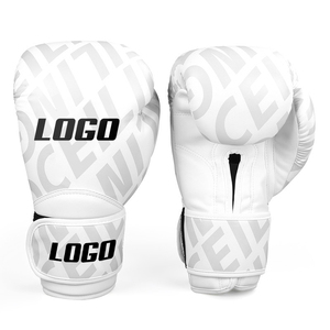 Gants de boxe en cuir noir de qualité supérieure avec dragonne réglable pour l'entraînement aux arts martiaux - Product Image 3