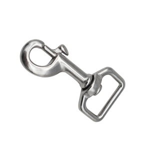 Stainless Steel 316 Marine #2 Eye Bolt Square Swivel Carabiner 3/4 Inch Belt 65mm Pet <b>Yacht</b> Boat Hardware Accessories - Product Image 6