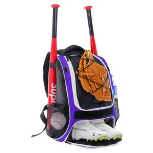 Baseball Softball Gear <b>Backpack</b> Double Shoulder Bag for Adults Children Men/<b>Women</b> Professional Polyester Hockey Bag - Product Image 1