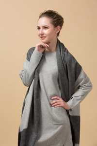 Bufanda Manta Extra Grande a Cuadros Tartán, Chal Envolvente, Bufanda de Invierno con Logotipo Personalizado ODM para Mujeres y Hombres - Product Image 4