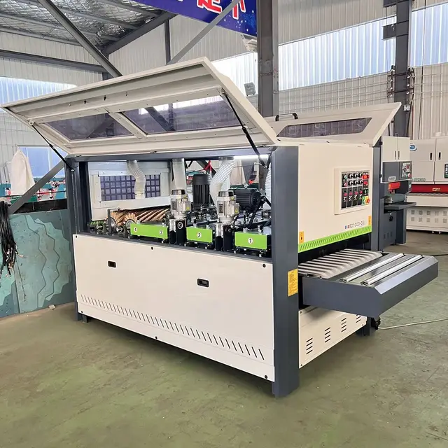 1300mm Wide Belt Sanding Machine 35.37kW 90-200mm Workpiece Thickness 0.1-30m/min Feeding Speed