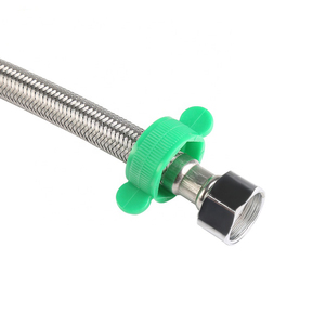 Conector Flexible <span class=keywords><strong>para</strong></span> Inodoro de 50 cm, <span class=keywords><strong>Manguera</strong></span> Trenzada de Acero Inoxidable 304 con Llave Inglesa de Plástico Verde - Product Image 2