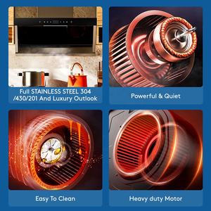 Cappa Aspirante da Cucina con Pulsante Touch, Ventilazione Elettrica, Estrattore di Fumi e Calore - Product Image 4