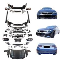 Kit de carrosserie de conversion pour BMW Série 3 F30 F35 2013-2018, mise à niveau vers le modèle 2023 G20 G28 LCI M-Tech, comprenant capot, ailes, feux, pare-chocs et jupes latérales