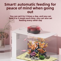 Distributeur automatique de nourriture pour aquarium à piles, en acier inoxydable, contrôlé par minuterie, pour pêcheurs âgés - Appareil intelligent pour la maison