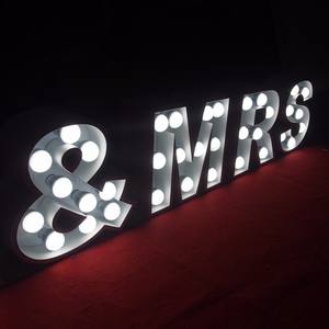 Spedizione segno up Bella Mr Mrs amore di cerimonia nuziale lettera segno di luce up tendone amore lettera segno lettera di pubblicità - Product Image 4