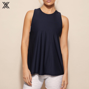 Camiseta sin mangas básica para mujer, con logotipo personalizado, sólida, para <span class=keywords><strong>Yoga</strong></span> y entrenamiento, venta al por mayor - Product Image 2