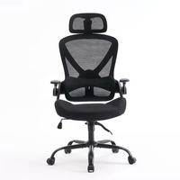 Chaise de bureau exécutive moderne et élégante en maille, dossier haut inclinable, ergonomique pour le bureau à domicile