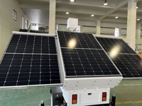 Remorque de vidéosurveillance mobile 4G 5G à déploiement rapide hors réseau avec caméra solaire portable et mât télescopique de 6 m