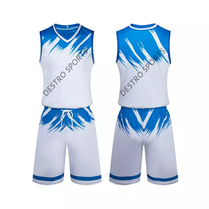 Uniforme de Baloncesto para Adultos al por Mayor, Personalizado, Reversible, 100% Poliéster, de Secado Rápido, Transpirable, Antibacterial, Tallas Grandes - Product Image 1