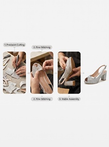 <span class=keywords><strong>Sandali</strong></span> <span class=keywords><strong>da</strong></span> Donna Sexy con Glitter <span class=keywords><strong>Argento</strong></span>, Traspiranti, Antiscivolo, Tacco Alto e Spesso, <span class=keywords><strong>Comodi</strong></span>, con Plateau e Cinturino alla Caviglia, per Matrimoni - Product Image 5