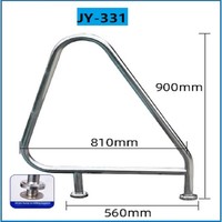 Supports de barres d'appui pour piscine en acier inoxydable 304/316 durables, marches et échelles antidérapantes avec installation facile