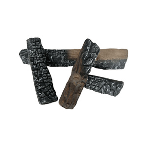 8 pièces <span class=keywords><strong>de</strong></span> bûches décoratives en céramique blanche <span class=keywords><strong>de</strong></span> bouleau pour foyer électrique moderne - Product Image 4