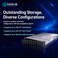 Serveur en rack FusionServer 2288 V8 2U d'origine, serveur de calcul haute densité à double processeur, Intel Xeon DDR5 PCIe 5.0 NVMe