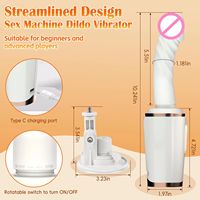Vibrateur en silicone chauffant à 7 modes de vibration, jouet sexuel mains libres, puissant, machine de masturbation automatique pour femmes