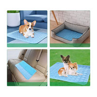 Tapis de refroidissement pour animaux de compagnie pour coussin de canapé d'été avec coussin de lit à sensation de froid, coussin de gel de refroidissement respirant pour chiens chats animaux de compagnie
